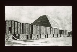 Pyramide à degrés et chapelles, Sakkara, 3e dynastie - American School